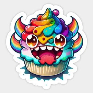 Cupcake Monster Sticker